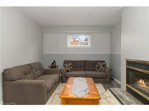 38 Sympatica Crescent, Brantford, ON - Indoor Photo Showing Living Room With Fireplace