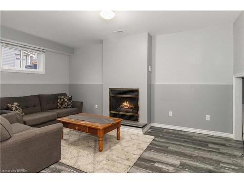 38 Sympatica Crescent, Brantford, ON - Indoor Photo Showing Living Room With Fireplace
