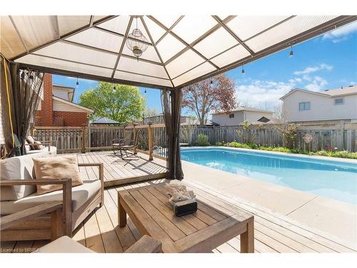 25 Winter Way, Brantford, ON - Outdoor With In Ground Pool With Deck Patio Veranda With Exterior