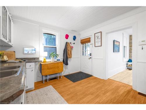 142 Elgin Street, Brantford, ON - Indoor Photo Showing Kitchen With Double Sink