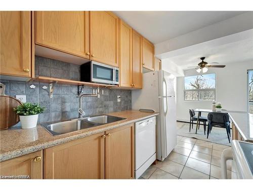 207-793 Colborne Street E, Brantford, ON - Indoor Photo Showing Kitchen With Double Sink