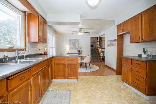 104 Hillside Avenue, Delhi, ON - Indoor Photo Showing Kitchen With Double Sink