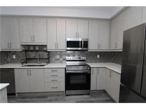 60 June Callwood Way, Brantford, ON - Indoor Photo Showing Kitchen With Double Sink