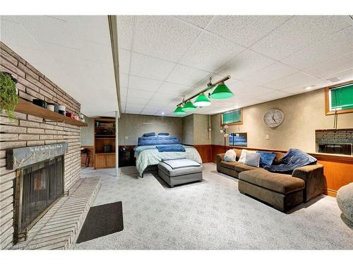 132 Oak Street, Simcoe, ON - Indoor With Fireplace