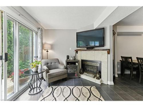 21 D'Aubigny Road, Brantford, ON - Indoor Photo Showing Living Room With Fireplace
