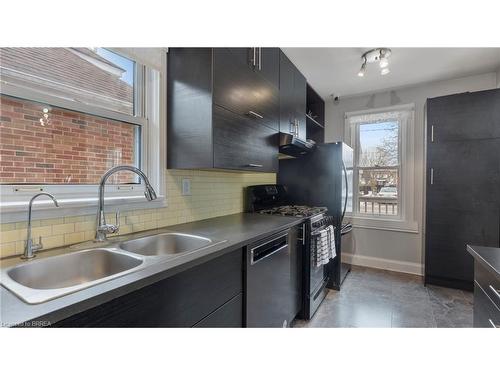 69 Lyons Avenue, Brantford, ON - Indoor Photo Showing Kitchen With Double Sink