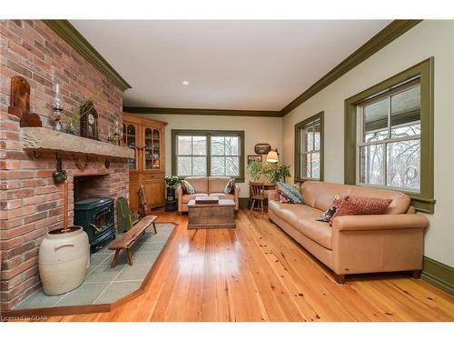 3 Timber Court, Halton, ON - Indoor Photo Showing Living Room With Fireplace