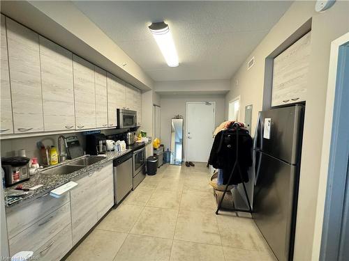 406-280 Lester Street, Waterloo, ON - Indoor Photo Showing Kitchen With Double Sink
