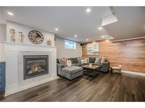 74 Stafford Street, Elora, ON - Indoor Photo Showing Living Room With Fireplace