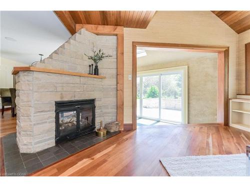 7232 Middlebrook Road, Elora, ON - Indoor Photo Showing Living Room With Fireplace