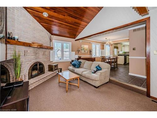 25 Columbus Crescent, Guelph, ON - Indoor Photo Showing Living Room With Fireplace