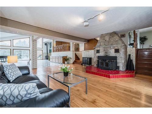 1751 Kirkwall Road, Hamilton, ON - Indoor Photo Showing Living Room With Fireplace
