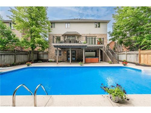 34 Robin Road, Guelph, ON - Outdoor With In Ground Pool With Deck Patio Veranda With Backyard