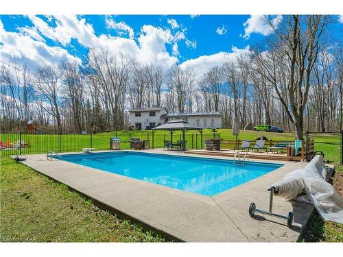 4098 Darkwood Road Road, Puslinch, ON - Outdoor With In Ground Pool With Backyard