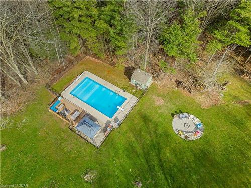 4098 Darkwood Road Road, Puslinch, ON - Outdoor With In Ground Pool With View