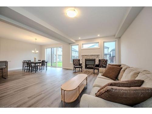 45 Queensgate Crescent, Breslau, ON - Indoor Photo Showing Living Room With Fireplace