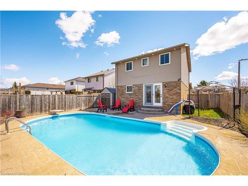 430 Flannery Drive, Fergus, ON - Outdoor With In Ground Pool With Backyard