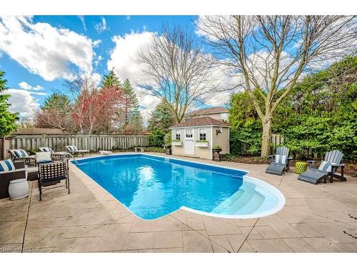 35 Foxwood Crescent, Guelph, ON - Outdoor With In Ground Pool With Deck Patio Veranda With Backyard