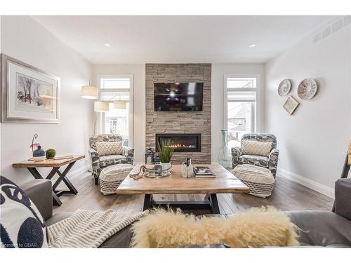81 Reynolds Road, Elora, ON - Indoor Photo Showing Living Room With Fireplace