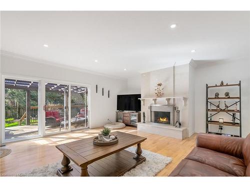 40 Forster Drive, Guelph, ON - Indoor Photo Showing Living Room With Fireplace