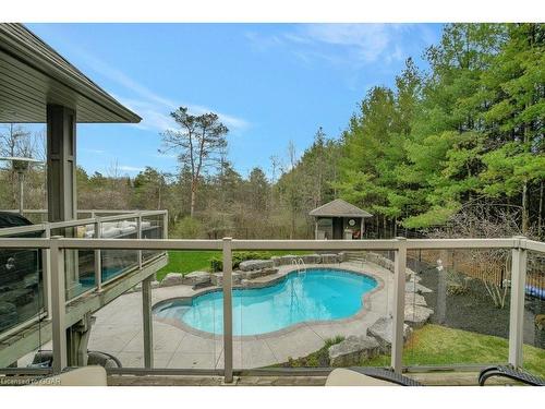 209 Hume Road, Puslinch, ON - Outdoor With In Ground Pool With Balcony