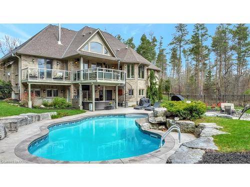 209 Hume Road, Puslinch, ON - Outdoor With In Ground Pool With Balcony With Deck Patio Veranda