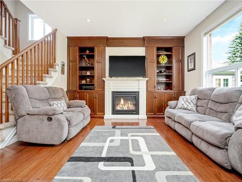 104 Winston Street, Rockwood, ON - Indoor Photo Showing Living Room With Fireplace