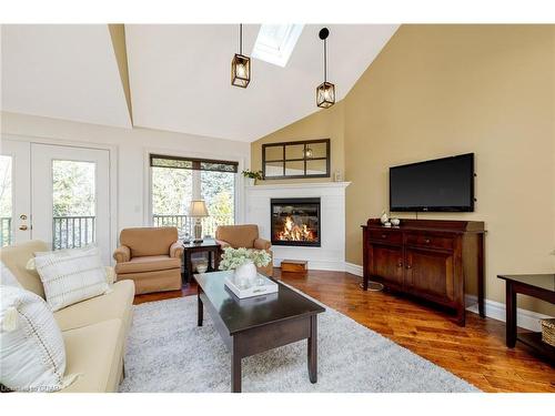 141 Riverwalk Place, Rockwood, ON - Indoor Photo Showing Living Room With Fireplace