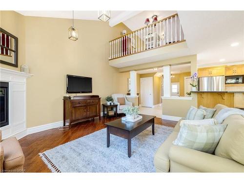 141 Riverwalk Place, Rockwood, ON - Indoor Photo Showing Living Room With Fireplace