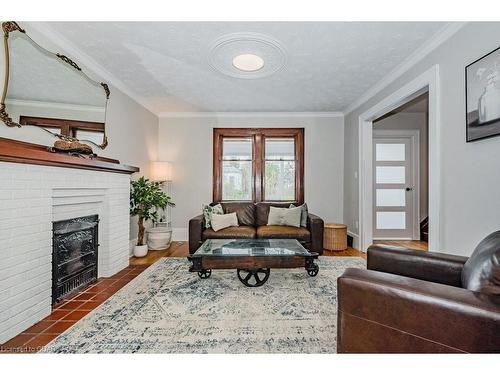 569 Woolwich Street, Guelph, ON - Indoor Photo Showing Living Room With Fireplace