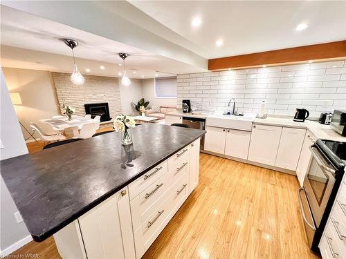 Basement-252 Dumfries Avenue, Kitchener, ON - Indoor Photo Showing Kitchen