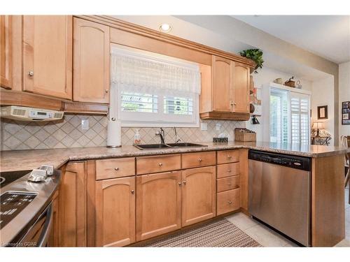 489 St Andrew Street E, Fergus, ON - Indoor Photo Showing Kitchen With Double Sink