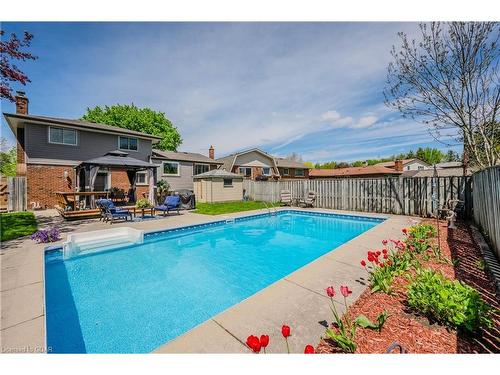 23 Meadow Crescent, Guelph, ON - Outdoor With In Ground Pool With Deck Patio Veranda With Backyard