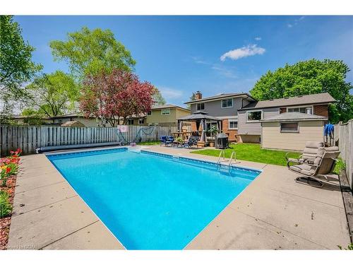 23 Meadow Crescent, Guelph, ON - Outdoor With In Ground Pool With Backyard