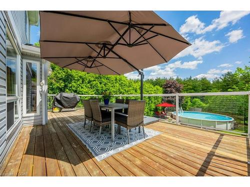 22 Carrington Place, Guelph, ON - Outdoor With Above Ground Pool With Deck Patio Veranda With Exterior
