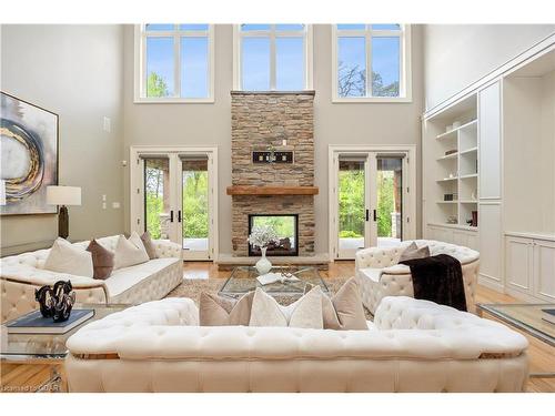 505 Morrison Road, Kitchener, ON - Indoor Photo Showing Living Room With Fireplace