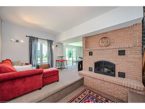 5072 Wellington Rd 32, Guelph, ON - Indoor Photo Showing Living Room With Fireplace