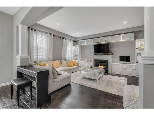 298 Tremaine Crescent, Kitchener, ON - Indoor Photo Showing Living Room With Fireplace