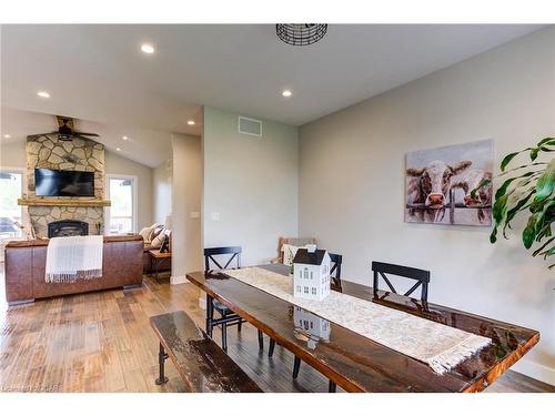 133 Parker Drive, Kenilworth, ON - Indoor Photo Showing Dining Room With Fireplace