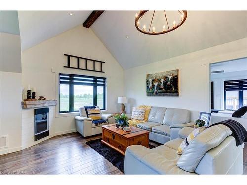 133 Parker Drive, Kenilworth, ON - Indoor Photo Showing Living Room With Fireplace