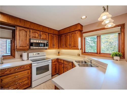 43 Edgehill Drive, Guelph, ON - Indoor Photo Showing Kitchen With Double Sink