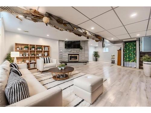 57 Tuscany Court, Cambridge, ON - Indoor Photo Showing Living Room With Fireplace