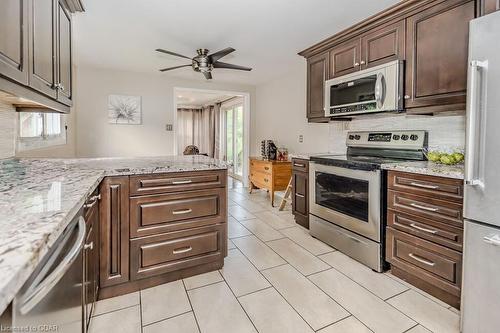 57 Tuscany Court, Cambridge, ON - Indoor Photo Showing Kitchen With Stainless Steel Kitchen With Upgraded Kitchen