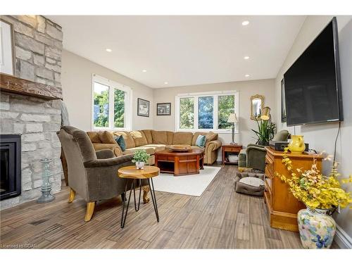 5497 Sixth Line, Erin, ON - Indoor Photo Showing Living Room With Fireplace