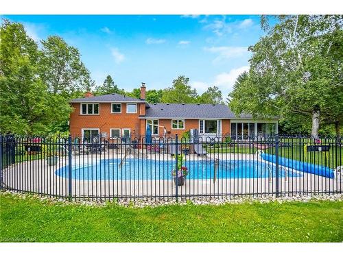 5497 Sixth Line, Erin, ON - Outdoor With In Ground Pool With Deck Patio Veranda