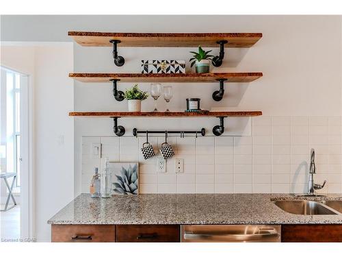 305-36 Regina Street N, Waterloo, ON - Indoor Photo Showing Kitchen With Double Sink