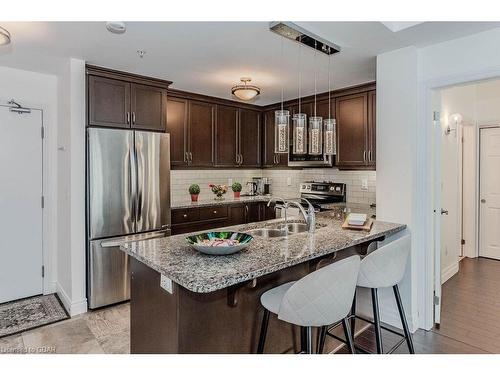 319-106 Bard Boulevard, Guelph, ON - Indoor Photo Showing Kitchen With Stainless Steel Kitchen With Double Sink