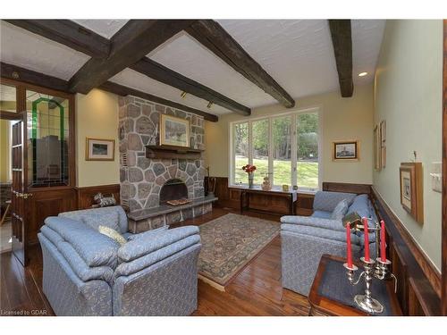 307466 Hockley Road, Hockley, ON - Indoor Photo Showing Living Room With Fireplace