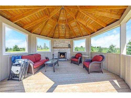 9364 Sideroad 27, Erin, ON - Outdoor With Fireplace With Deck Patio Veranda With Exterior