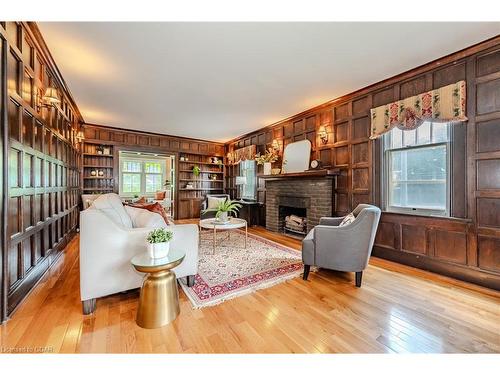 2 Ardmay Crescent, Guelph, ON - Indoor Photo Showing Living Room With Fireplace